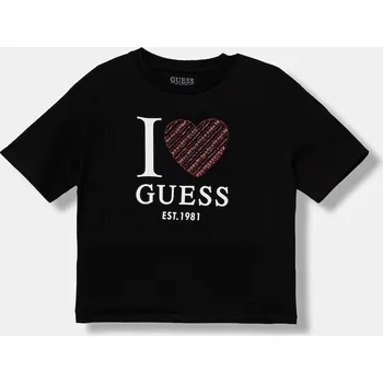 Chlapecké tričko Dětské bavlněné tričko Guess J5BI07.I3Z14.9BYA černá 99X, vel. 122-125
