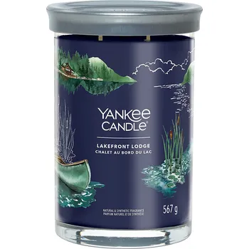 Svíčka Yankee Candle vonná svíčka Tumbler ve skle velká Lakefront Lodge 567g