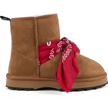 Dívčí sněhule Semišové sněhule Emu Australia Sharky Mini Bandana hnědá barva, W13199 W13199.CHES 88X, EUR 40