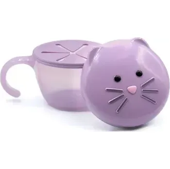 Svačinový box Melii Miska na svačinu s cestovním víčkem 210 ml - Kočička