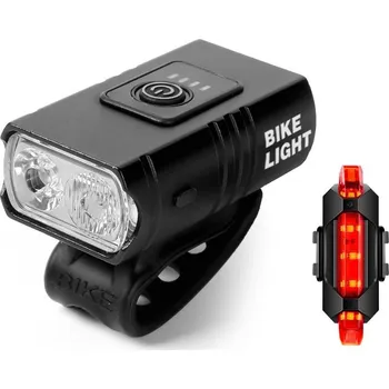Cyklosvítilna Přední světlo na kolo + zadní blikačka - DSBL0071