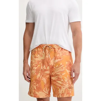 Pánské kraťasy Džínové šortky Napapijri N-Talla Aop pánské, oranžová barva, NP0A4IBRFED1 22X, vel. XL