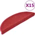 Nášlap na schod Kobercové nášlapy na schody 375 g/m2 15 ks 56 x 17 x 3 cm, vínové