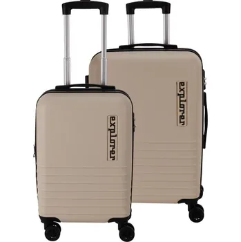 Proworld Sada cestovních kufrů 2 ks tmavě šedá + DÁREK + Doprava ZDARMA