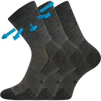 Dámská móda VoXX Optimalik dětské ponožky tmavě šedé Velikost: 20-24 (14-16)