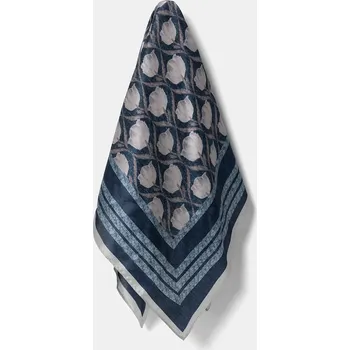 Šátek Hedvábný šátek Answear.LAB dámský, modrá barva 623.cjk 55X, vel. ONE SIZE