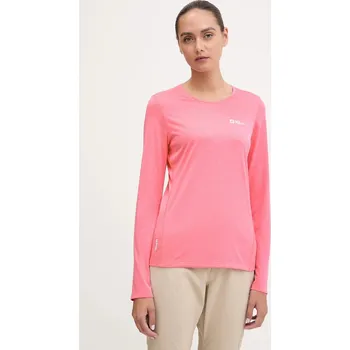 Pánské tričko Sportovní tričko s dlouhým rukávem Jack Wolfskin Sky Thermal 1808961 růžová 42X, vel. S