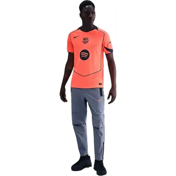 Pánský třetí fotbalový dres Nike FC Barcelona 25/26 oranžový