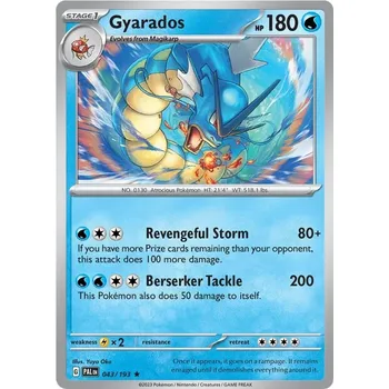 Sběratelská karetní hra Gyarados 043/193 - Paldea Evolved Typ karty: Reverse Holo