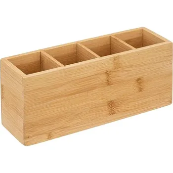Bambusový organizér se 4 přihrádkami 4COMP 22,6x7,2x9,7 cm