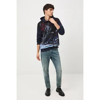 Pánská mikina Bavlněná mikina Medicine pánská, s kapucí RW25-BLM405 námořnická modř 59Y, vel. L