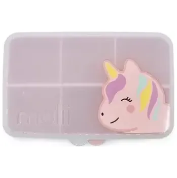 Svačinový box Melii Snackle Box krabička na svačinu mini - Jednorožec 684 ml