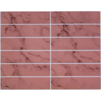 LIVARNO home Dekorativní samolepicí obklady, 10 kusů (světle růžová)