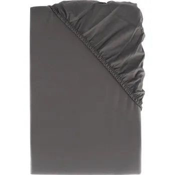 Prostěradlo LIVARNO home Perkálové napínací prostěradlo, 180-200 x 200 cm (tmavě šedá)