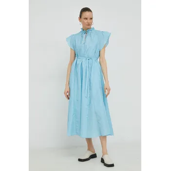 Dámské šaty Šaty Samsoe Samsoe F23100147 modrá 55X, vel. S
