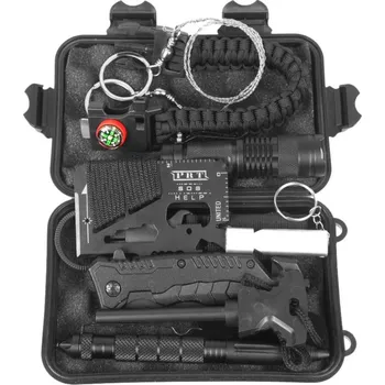 Lékárnička Merc sport Krabička poslední záchrany Survival Kit sada 9v1 + reflexní pásek