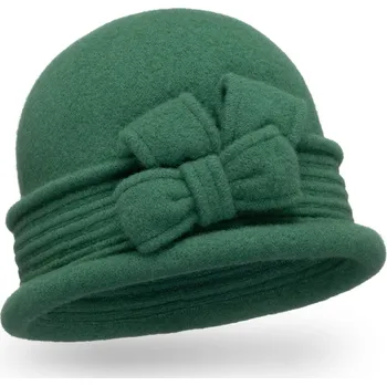 Čepice KRUMLOVANKA Dámský zimní klobouček W-0156 - více barevných variant VYBERTE BAREVNOU VARIANTU: zelená