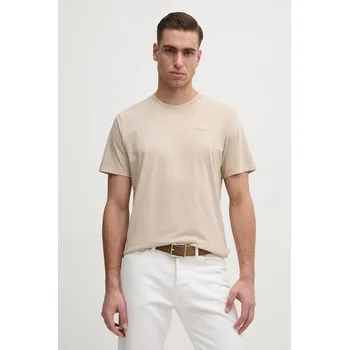 Pánské tričko Bavlněné tričko Pepe Jeans Jacko PM508664 béžová 80B, vel. XS