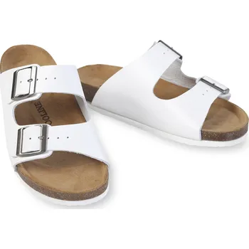 Dámské pantofle Wooline Dámské korkové pantofle, bílé Velikost obuvi: 38