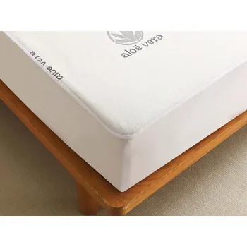 Chránič matrace XPOSE® Aloe Vera chránič matrace - bílý 200x220 cm, Aloe Vera + Prodloužená možnost vrácení zboží do 50 dnů