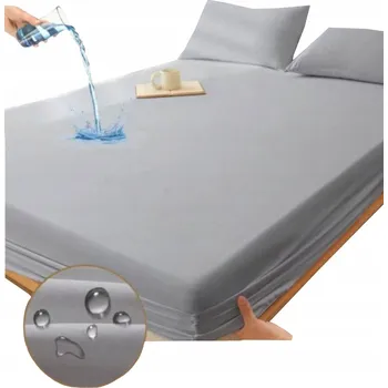 Prostěradlo Prostěradlo nepromokavé s gumou bavlna 200x220cm NEPROMOKAVÉ šedé