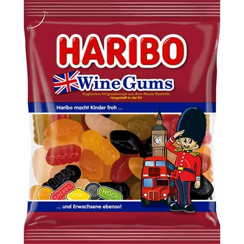 Cukrovinka Haribo Wine Gums 175g