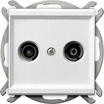 Elektrická zásuvka Anténní zásuvka nástěnná Ospel bílá