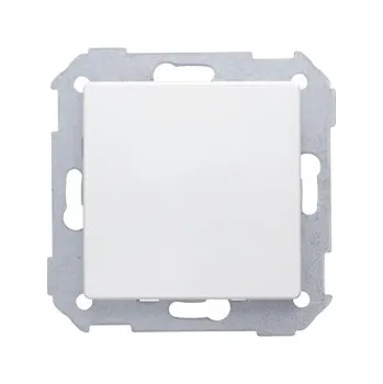vypínač Kryt zaslepovací s kovovým třmenem, bílá