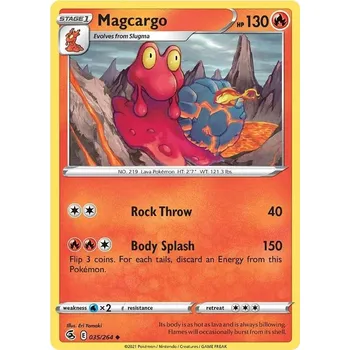 Sběratelská karetní hra Magcargo 035/264 - Fusion Strike Typ karty: Reverse Holo