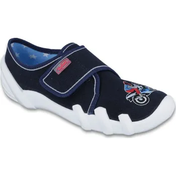 Chlapecké bačkory Bačkory papuče přezůvky Befado Skate 273Y255 tm. modré s motorkou velikost: 34