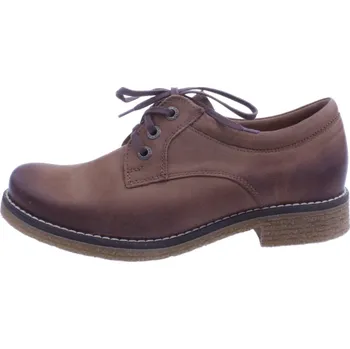 Dámské polobotky OBUV JANA ČR Boty JANA 656 hnědé dámské kožené polobotky Velikost: 41