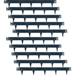 UNIGARDIA kovový obrubník s hroty 15 cm antracit 1 ks Délka: 10 m