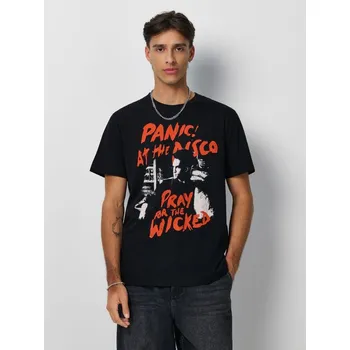 Pánská móda Tričko s potiskem Panic! at the Disco - L - House - černá - 150GG-99X