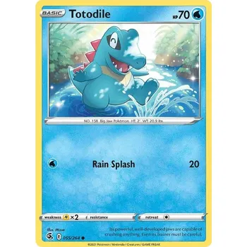 Karetní hra Totodile 055/264 - Fusion Strike Typ karty: Reverse Holo
