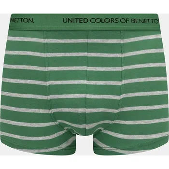 Boxerky Boxerky United Colors of Benetton zelená barva, 3VPS2X01H 77X, vel. L