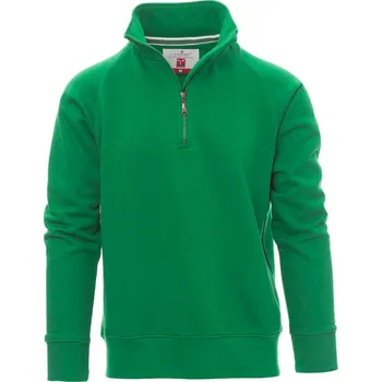 Pánská mikina PAYPER MIAMI+ pánská mikina s polovičním zipem Barva: zelená, Velikost: 2XL