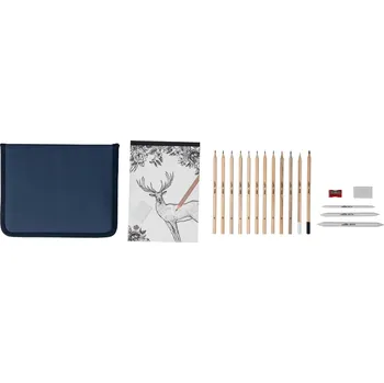 Penál crelando® Umělecké pouzdro (sada na skicování a kreslení)