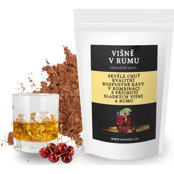 Káva Rozpustná káva Višně v rumu – svůdná a omamná jako večer na jihu 70 g