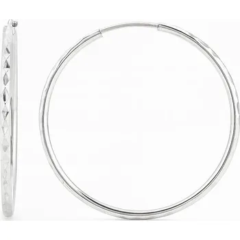 Náušnice Holan Zlaté náušnice z bílého zlata kruhy