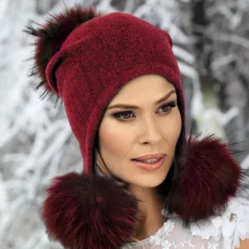 Čepice KRUMLOVANKA W-0094/001M vínová