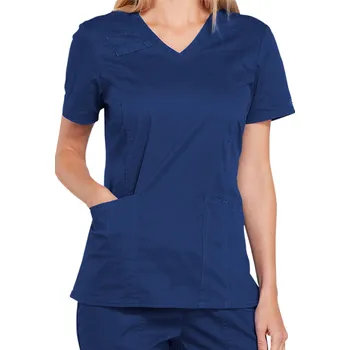 Zdravotnický oděv Zdravotnická halena V-neck Cherokee dámská - tmavě modrá Velikost: L