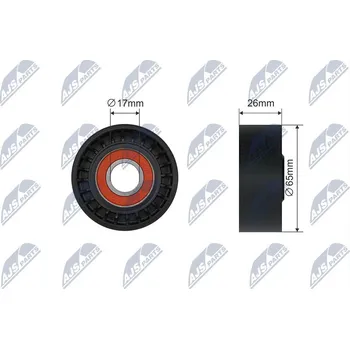 Vratná/vodicí kladka, klínový řemen NTY RNK-ME-023