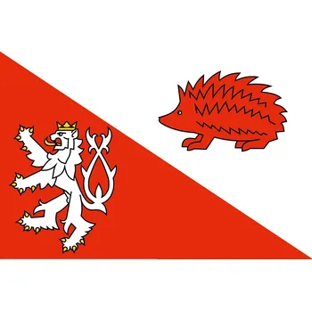 Vlajka vlajka Jihlavy - 60 x 90 cm - tunel, karabina