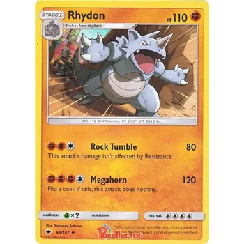 Sběratelská karetní hra Rhydon 066/147 - Burning Shadows Typ karty: Non-Holo
