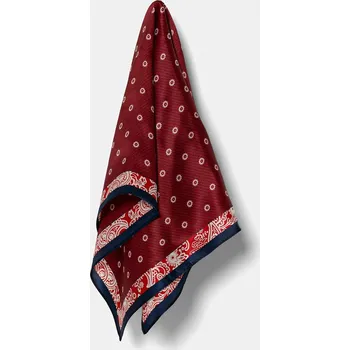 Šátek Hedvábný šátek Answear.LAB dámský, červená barva 657.cjk 33X, vel. ONE SIZE