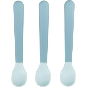 Příbor Done by deer, Lžičky pro kojence Foodie sytě modré 3 ks - Formadore