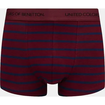 Pánské spodní prádlo Boxerky United Colors of Benetton 3VPS2X01H burgundské 93X, vel. L