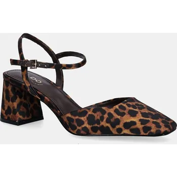 Dámské lodičky Lodičky Aldo GENNIFER hnědá barva, na podpatku, s odkrytou patou, 14145949 14145949.GENNIFER 88X, EUR 41