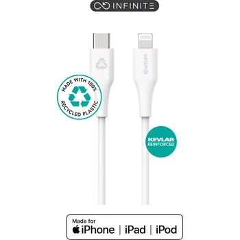 Datový kabel eSTUFF Infinite Super Soft USB-C to Lightning 2m