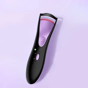 Elektrická vyhřívaná kulma na řasy na baterie, přenosná - černá